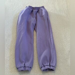 Comfrt Pastel Edit Lavender Jogger Sweatpants Size L Cozy Fleece